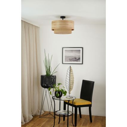 Brilagi - Tvirtinamas sietynas MONTANA BOHO 1xE27/15W/230V diametras 45 cm ruda