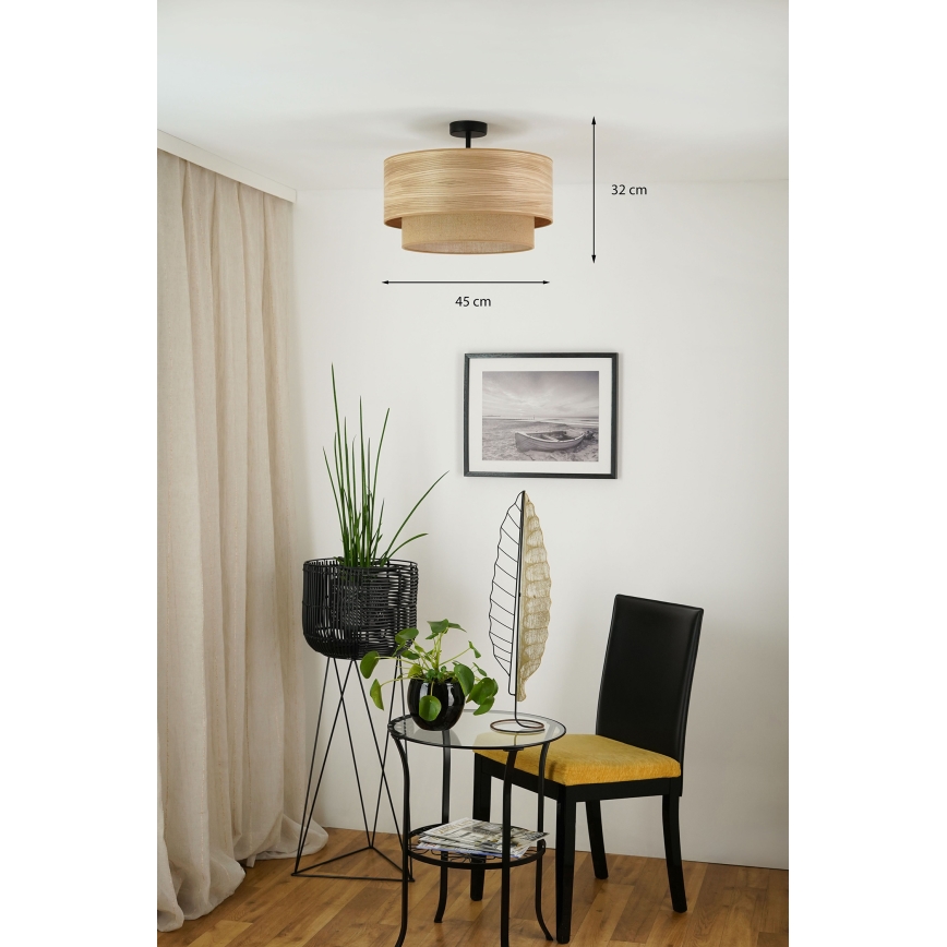 Brilagi - Tvirtinamas sietynas MONTANA BOHO 1xE27/15W/230V diametras 45 cm ruda