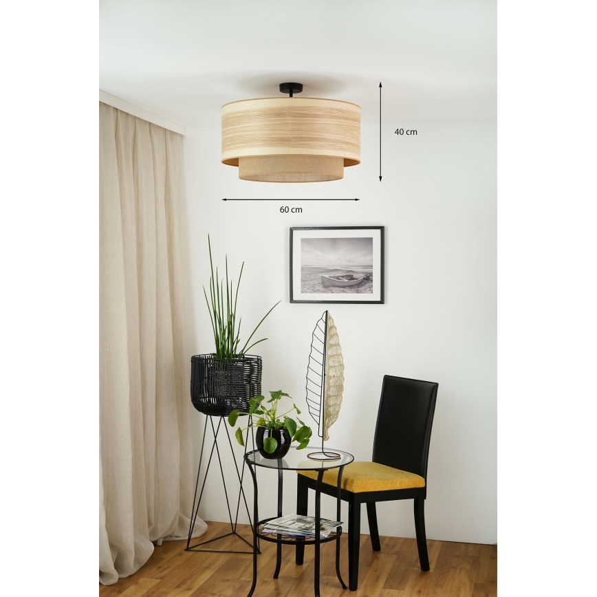 Brilagi - Tvirtinamas sietynas MONTANA BOHO 1xE27/15W/230V diametras 60 cm ruda