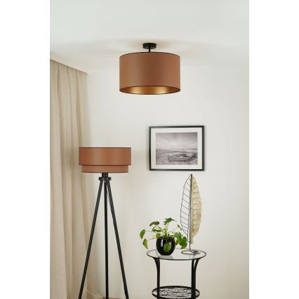 Brilagi - Tvirtinamas sietynas OREGON ROLLER VEGE 1xE27/15W/230V diametras 45 cm ruda