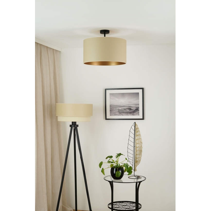 Brilagi - Tvirtinamas sietynas OREGON ROLLER VEGE 1xE27/15W/230V diametras 45 cm smėlio spalva