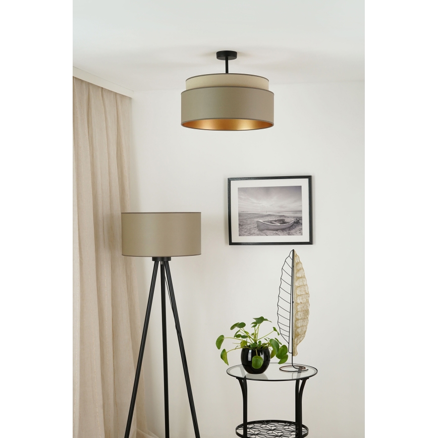 Brilagi - Tvirtinamas sietynas OREGON VEGE 1xE27/15W/230V diametras 45 cm pilka