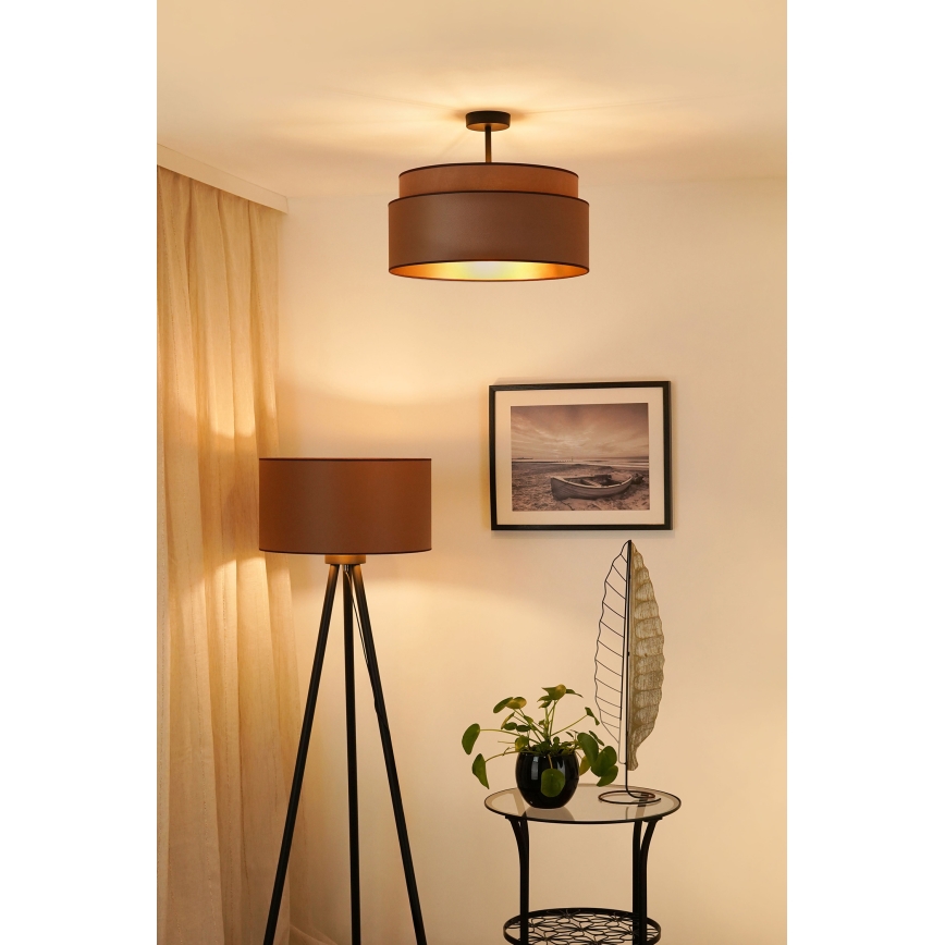 Brilagi - Tvirtinamas sietynas OREGON VEGE 1xE27/15W/230V diametras 45 cm ruda