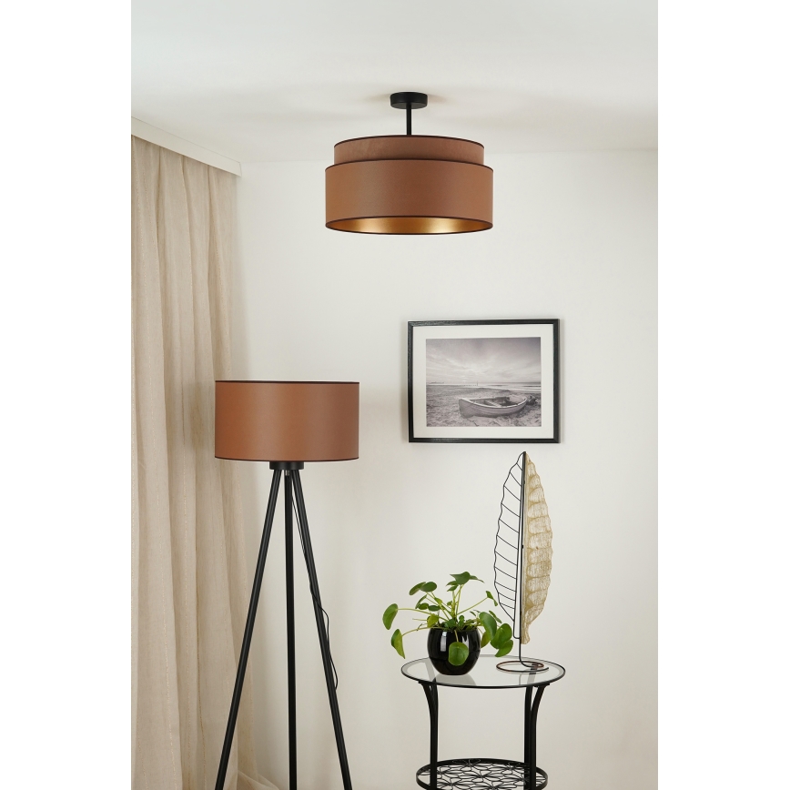 Brilagi - Tvirtinamas sietynas OREGON VEGE 1xE27/15W/230V diametras 45 cm ruda