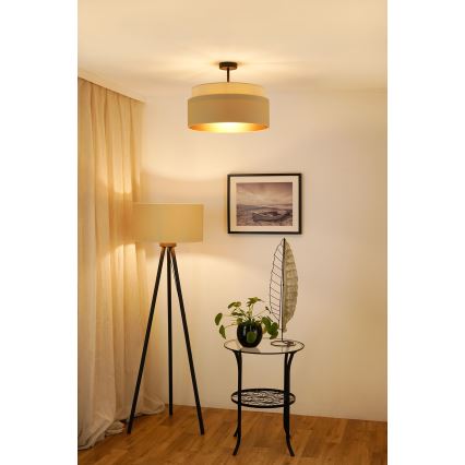 Brilagi - Tvirtinamas sietynas OREGON VEGE 1xE27/15W/230V diametras 45 cm smėlio spalva