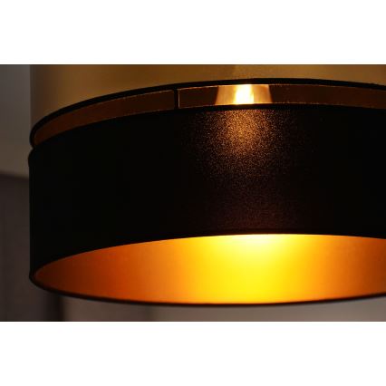 Brilagi - Tvirtinamas sietynas ROYAL 1xE27/15W/230V diametras 40 cm juoda/auksas
