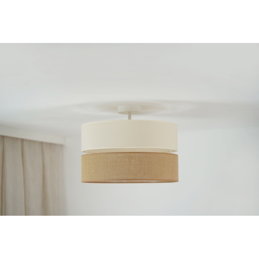 Brilagi - Tvirtinamas sietynas ROYAL YUTE 1xE27/15W/230V diametras 40 cm smėlio spalva/kreminė