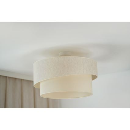 Brilagi - Tvirtinamas sietynas SHINE 1xE27/15W/230V diametras 50 cm kreminė