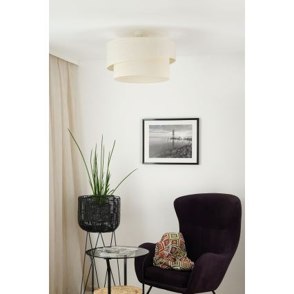 Brilagi - Tvirtinamas sietynas SHINE 1xE27/15W/230V diametras 50 cm kreminė