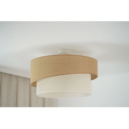 Brilagi - Tvirtinamas sietynas SHINE 1xE27/15W/230V diametras 50 cm smėlio spalva/kreminė