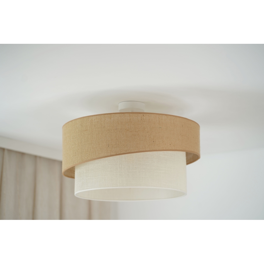 Brilagi - Tvirtinamas sietynas SHINE 1xE27/15W/230V diametras 50 cm smėlio spalva/kreminė