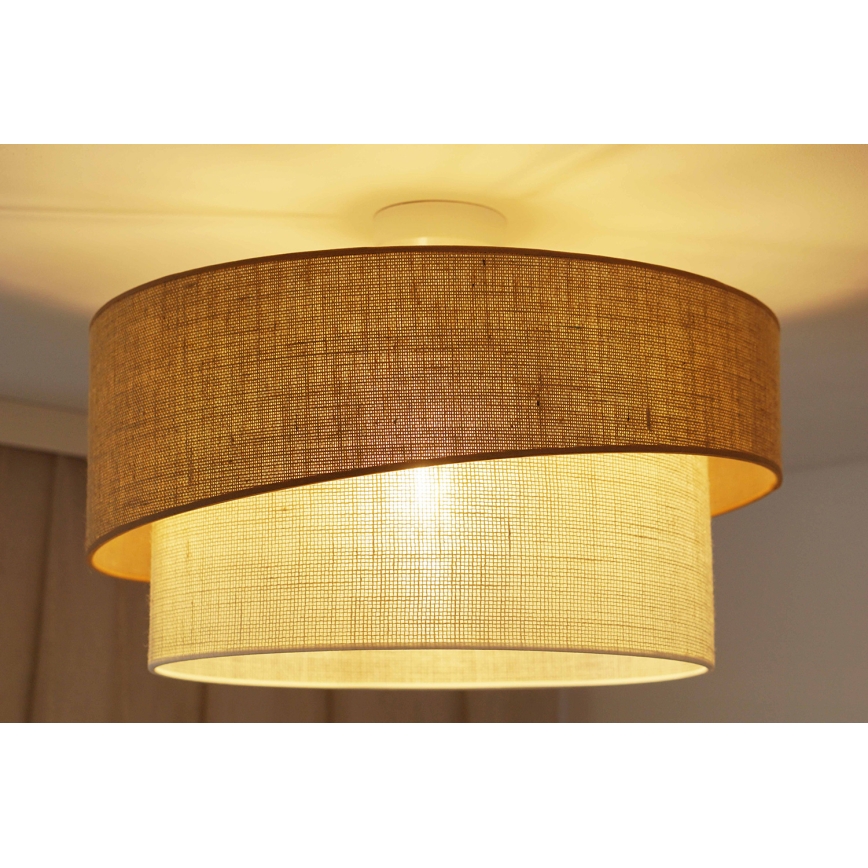 Brilagi - Tvirtinamas sietynas SHINE 1xE27/15W/230V diametras 50 cm smėlio spalva/kreminė