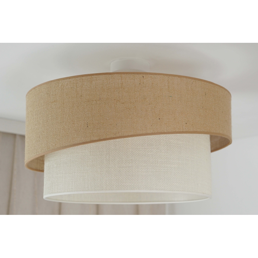 Brilagi - Tvirtinamas sietynas SHINE 1xE27/15W/230V diametras 50 cm smėlio spalva/kreminė
