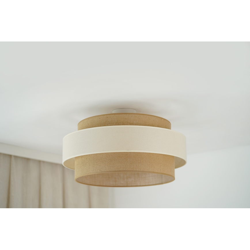 Brilagi - Tvirtinamas sietynas SPACE LIGHT 1xE27/15W/230V diametras 50 cm smėlio spalva/kreminė