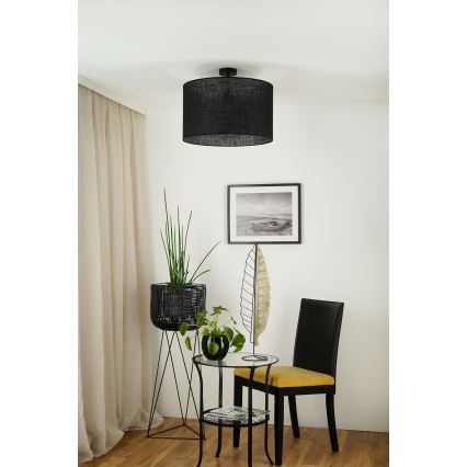Brilagi - Tvirtinamas sietynas TUBES ROLLER 1xE27/15W/230V diametras 50 cm juoda