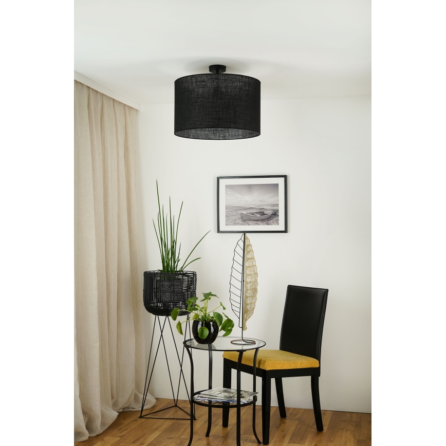 Brilagi - Tvirtinamas sietynas TUBES ROLLER 1xE27/15W/230V diametras 50 cm juoda