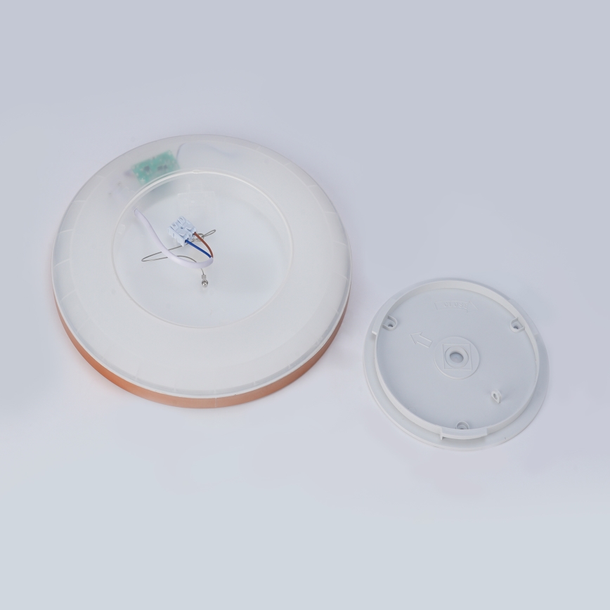 Brilagi - LED vonios kambario lubinis šviestuvas ULTRA PLONAS LED/18W/230V skersmuo 30 cm rožinio aukso IP54