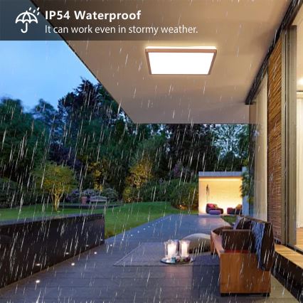 Brilagi - LED vonios kambario lubinis šviestuvas ULTRA SLIM LED/24W/230V 42x42 cm rožinio aukso IP54