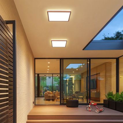 Brilagi - LED vonios kambario lubinis šviestuvas ULTRA SLIM LED/24W/230V 42x42 cm rožinio aukso IP54