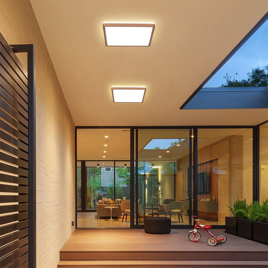 Brilagi - LED vonios kambario lubinis šviestuvas ULTRA SLIM LED/24W/230V 42x42 cm rožinio aukso IP54