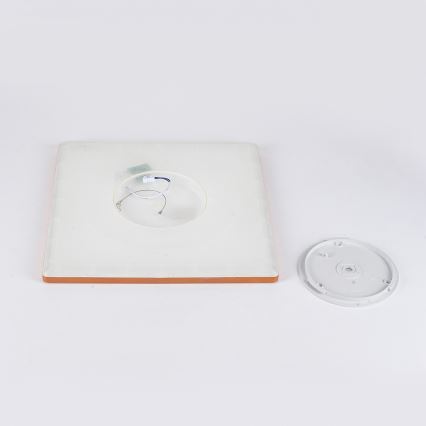 Brilagi - LED vonios kambario lubinis šviestuvas ULTRA SLIM LED/24W/230V 42x42 cm rožinio aukso IP54