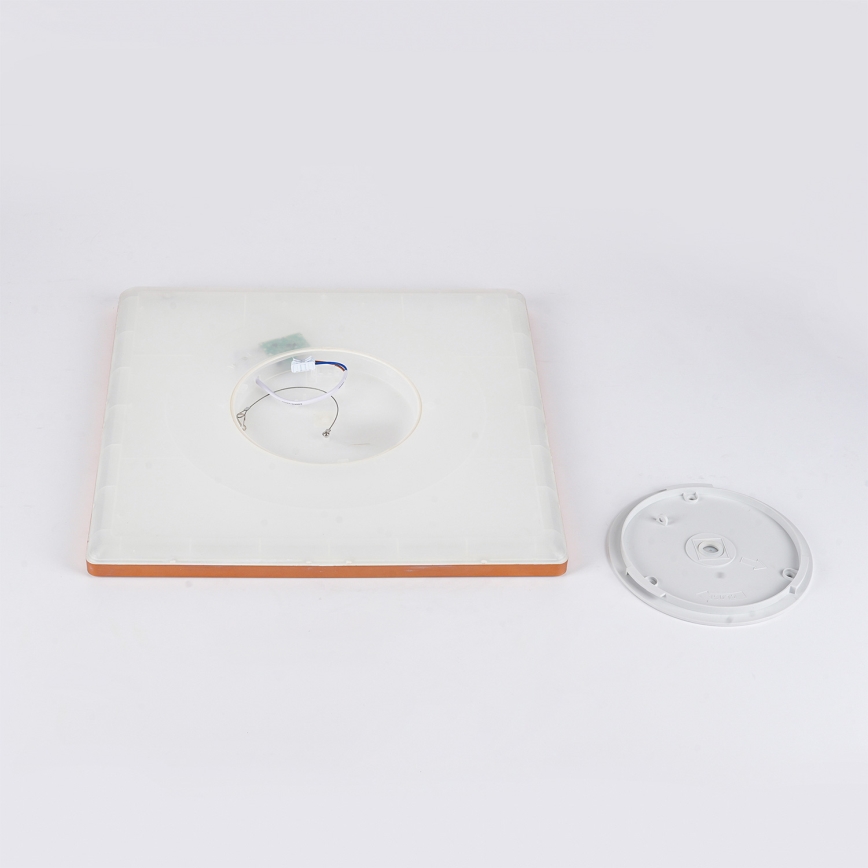 Brilagi - LED vonios kambario lubinis šviestuvas ULTRA SLIM LED/24W/230V 42x42 cm rožinio aukso IP54