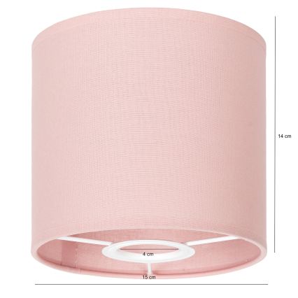 BRILAGI - Universalus gaubtas BOBO E27 skersmuo 15 cm rožinis