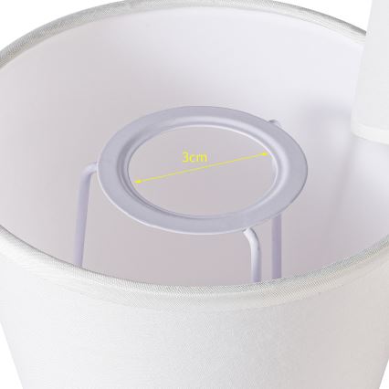 Brilagi - Universalus gaubtas NUBILA E27 13x9 cm balta