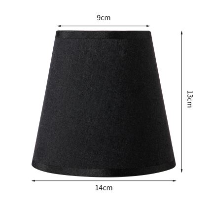 Brilagi - Universalus gaubtas NUBILA E27 13x9 cm juoda