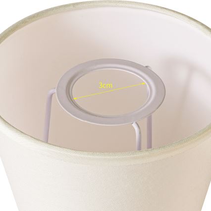 Brilagi - Universalus gaubtas NUBILA E27 13x9 cm kreminė