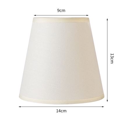 Brilagi - Universalus gaubtas NUBILA E27 13x9 cm kreminė
