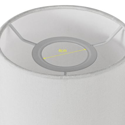 Brilagi - Universalus gaubtas NUBILA E27 15,5x14 cm balta