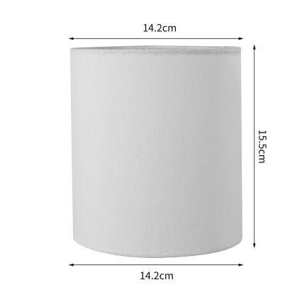 Brilagi - Universalus gaubtas NUBILA E27 15,5x14 cm balta