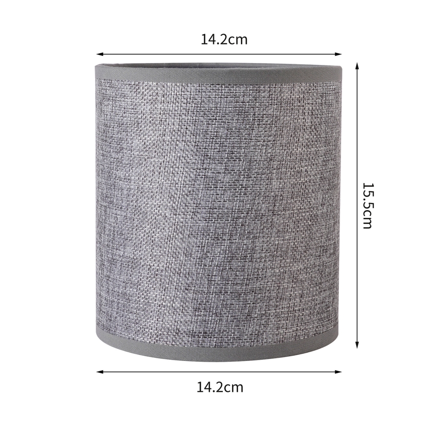 Brilagi - Universalus gaubtas NUBILA E27 15,5x14 cm pilka