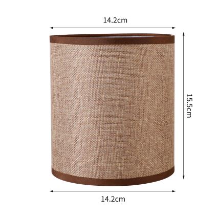 Brilagi - Universalus gaubtas NUBILA E27 15,5x14 cm ruda