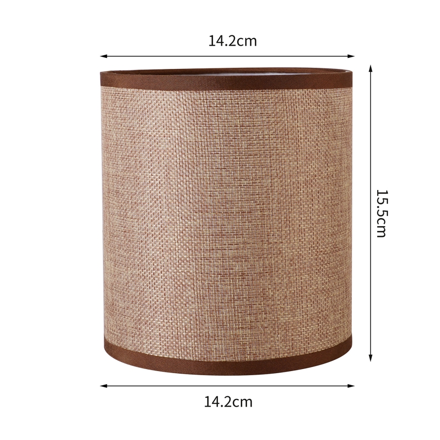 Brilagi - Universalus gaubtas NUBILA E27 15,5x14 cm ruda