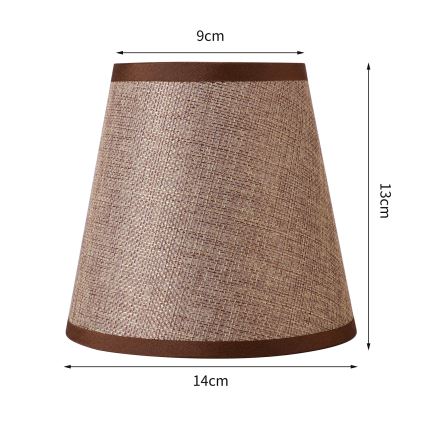 Brilagi - Universalus šviestuvo gaubtas NUBILA E27 13x9 cm rudos spalvos