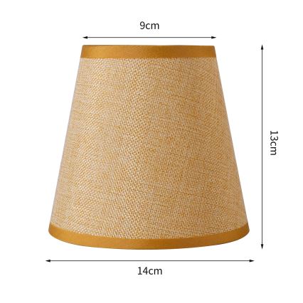 Brilagi - Universalus šviestuvo gaubtas NUBILA E27 13x9 cm šviesiai rudas