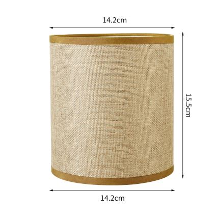 Brilagi - Universalus šviestuvo gaubtas NUBILA E27 15,5x14 cm šviesiai rudas