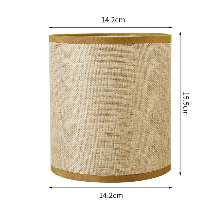 Brilagi - Universalus šviestuvo gaubtas NUBILA E27 15,5x14 cm šviesiai rudas