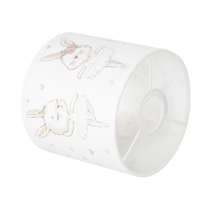 BRILAGI - universalus šviestuvo gaubtas BOBO E27 skersmuo 15 cm balta/kiškiukai