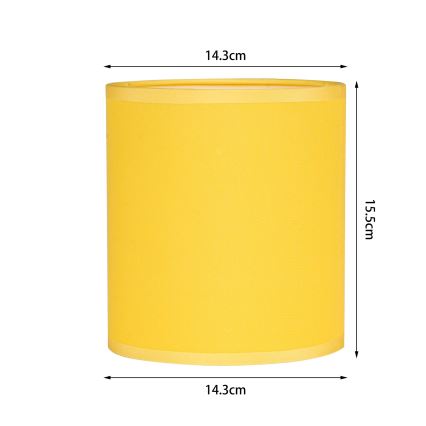 Brilagi - Universalus šviestuvo gaubtas NUBILA E27 15,5x14 cm geltonas