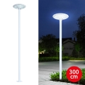 Brilagi – URBANSPARK lauko gatvės LED šviestuvas su 3 m stulpu, LED/120W/230V, baltas, IP65