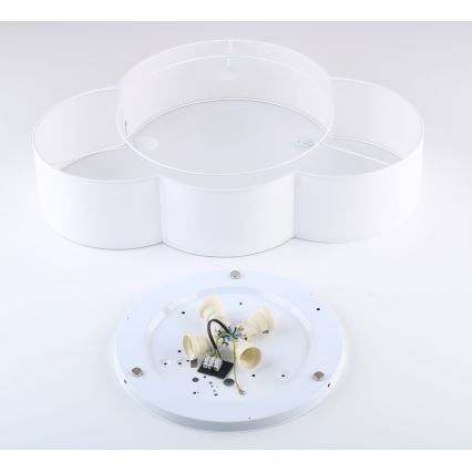 Brilagi - Vaikiškas lubinis šviestuvas NIMBUS 4xE27/15W/230V 46x63 cm balta