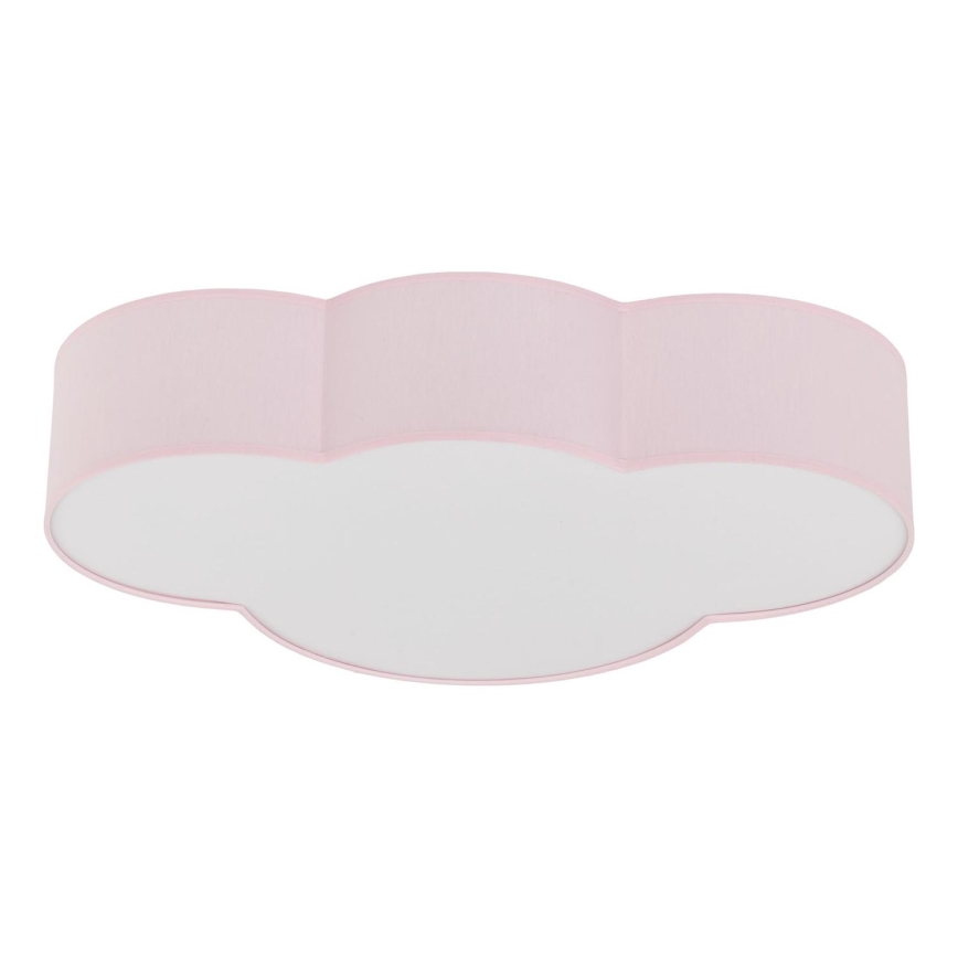 Brilagi - Vaikiškas lubinis šviestuvas NIMBUS 4xE27/15W/230V 46x63 cm rožinis