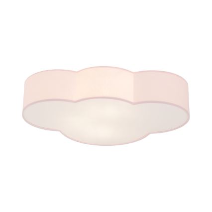 Brilagi - Vaikiškas lubinis šviestuvas NIMBUS 4xE27/15W/230V 46x63 cm rožinis
