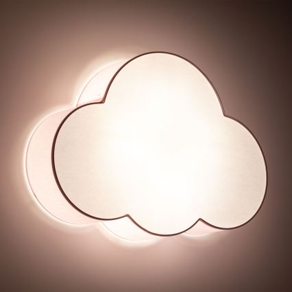 Brilagi - Vaikiškas lubinis šviestuvas NIMBUS 4xE27/15W/230V rožinis
