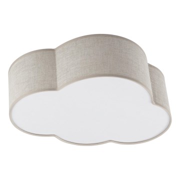 Brilagi - Vaikiškas lubinis šviestuvas NIMBUS LINEN 2xE27/15W/230V smėlio spalvos