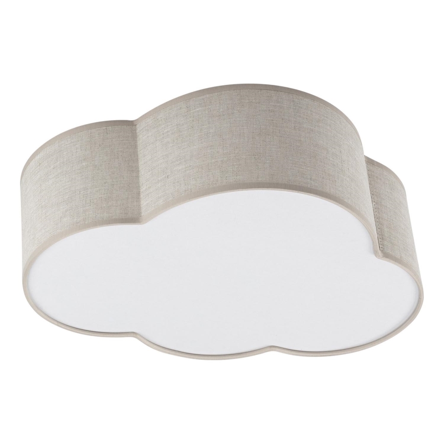 Brilagi - Vaikiškas lubinis šviestuvas NIMBUS LINEN 2xE27/15W/230V smėlio spalvos