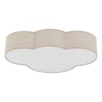 Brilagi - Vaikiškas lubinis šviestuvas NIMBUS LINEN 4xE27/15W/230V smėlio spalvos